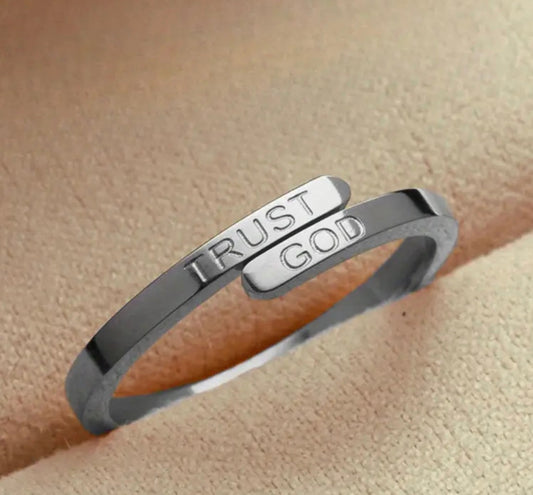 Trust God Engraved Ring™